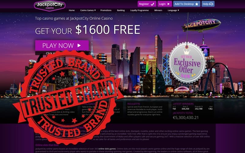 Is Jackpotcitycasino Safe?