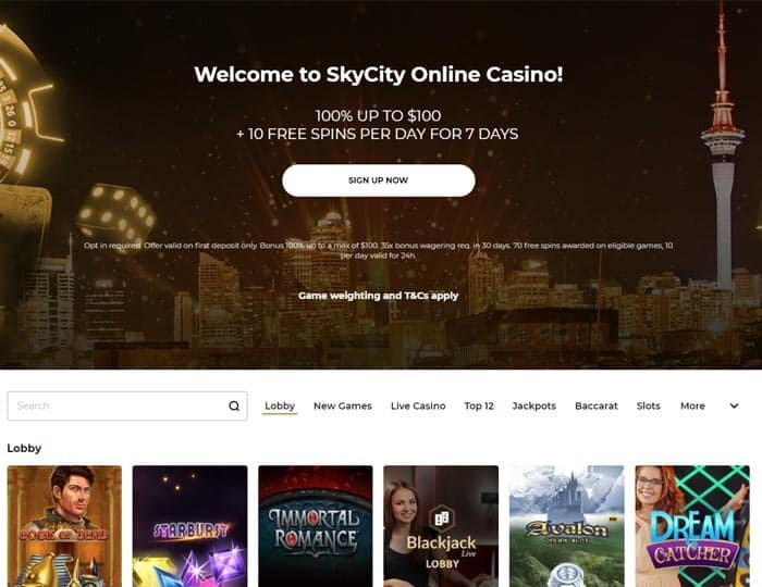 Skycitycasino Review