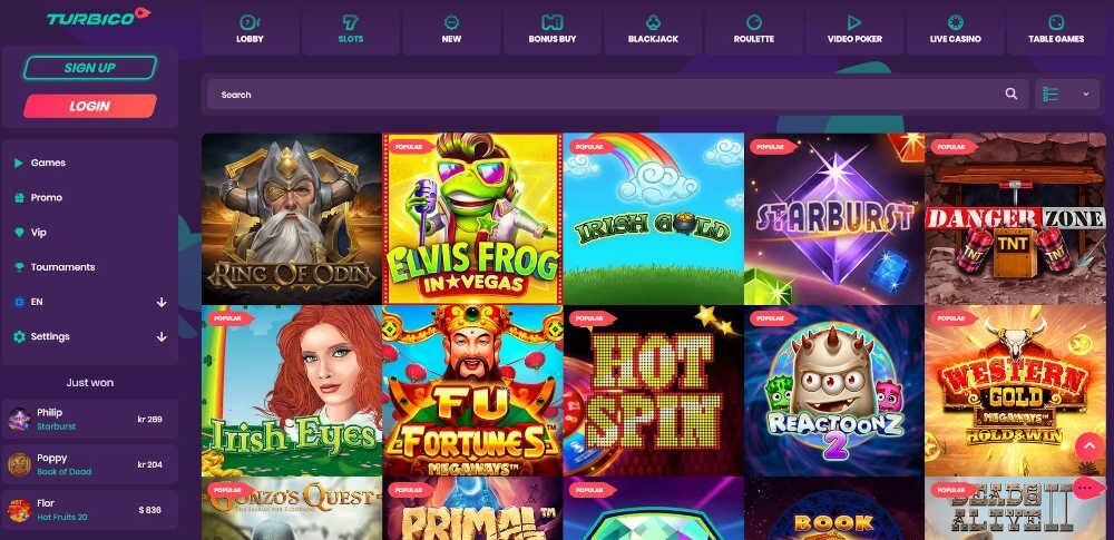 Turbico Casino Games