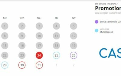 CasiGO Promotions Calendar